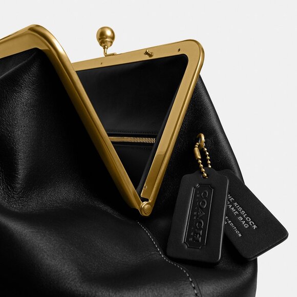 Coach Large Kisslock Frame Bag Designer Crossbody - Picture 2 of 8